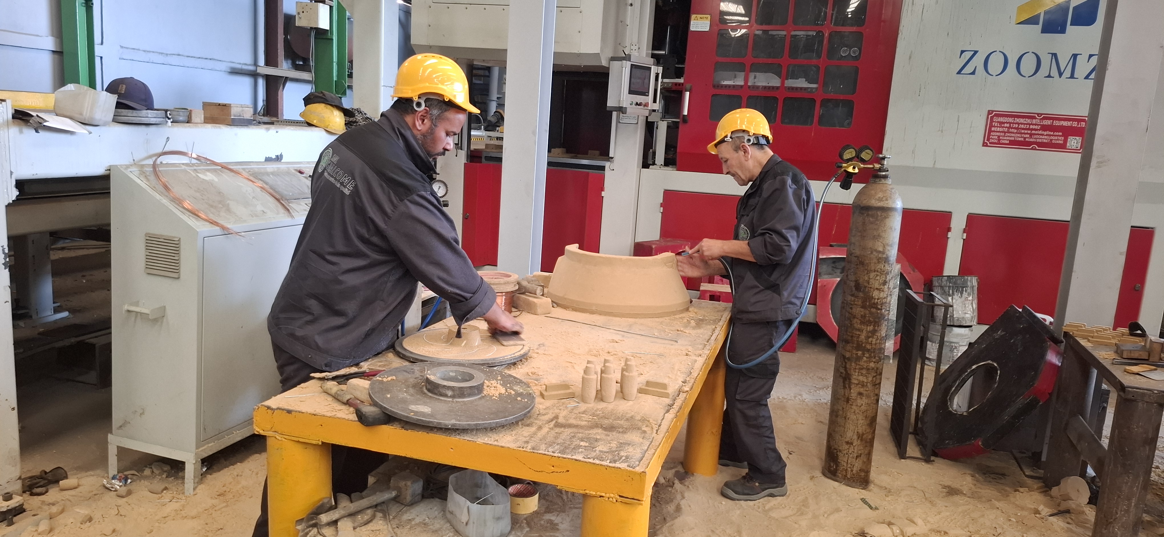 Production de pièces en fonte